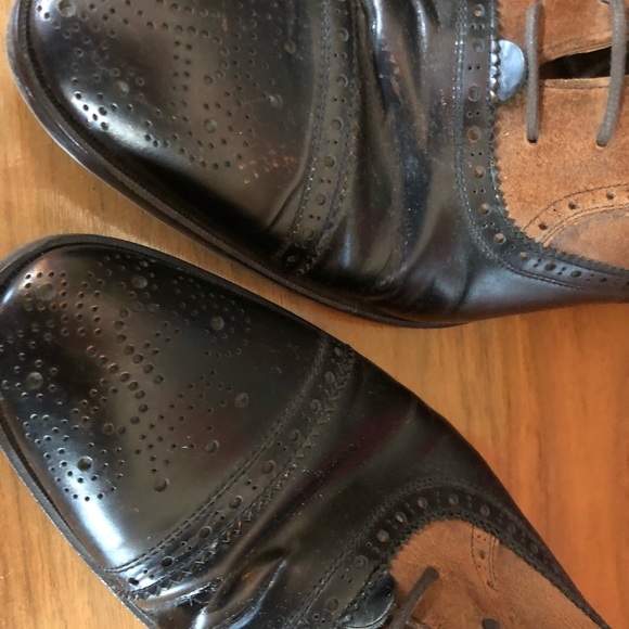 Used good condition Men’s Hartford Fluevog The Gateways flat brogue dress boot - Picture 3 of 5